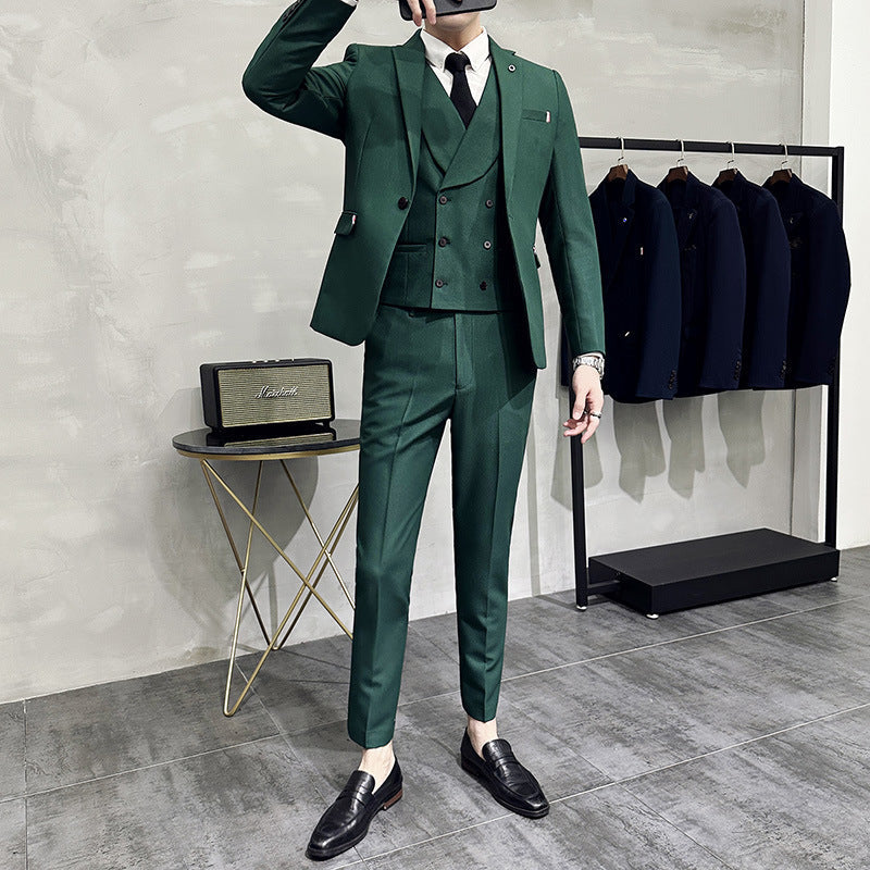 RoyalElite™ Men's Three-Piece Suit – Business & Event Perfection