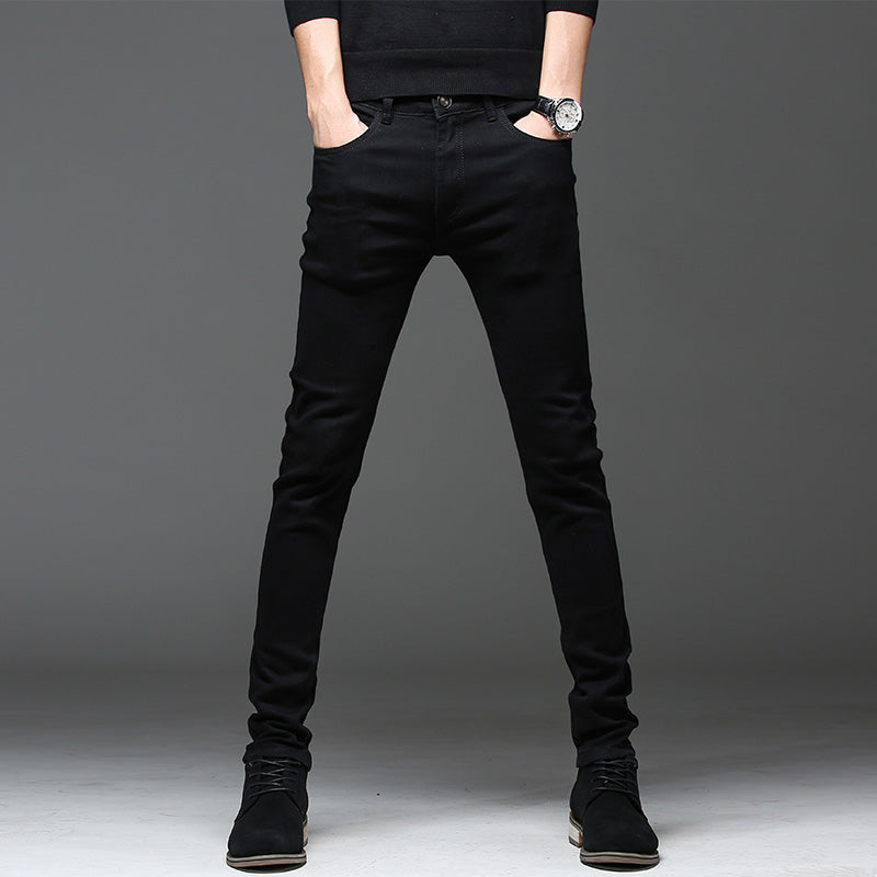 2021 Autumn Slim Fit Men Jeans Black Classic Fashion Denim Skinny