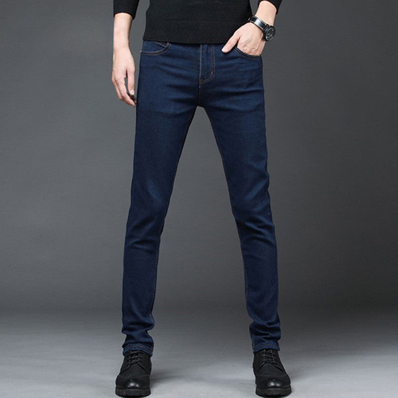 2021 Autumn Slim Fit Men Jeans Black Classic Fashion Denim Skinny