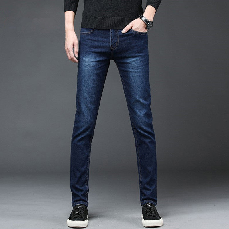 2021 Autumn Slim Fit Men Jeans Black Classic Fashion Denim Skinny