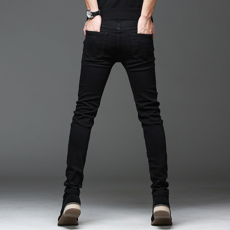 2021 Autumn Slim Fit Men Jeans Black Classic Fashion Denim Skinny