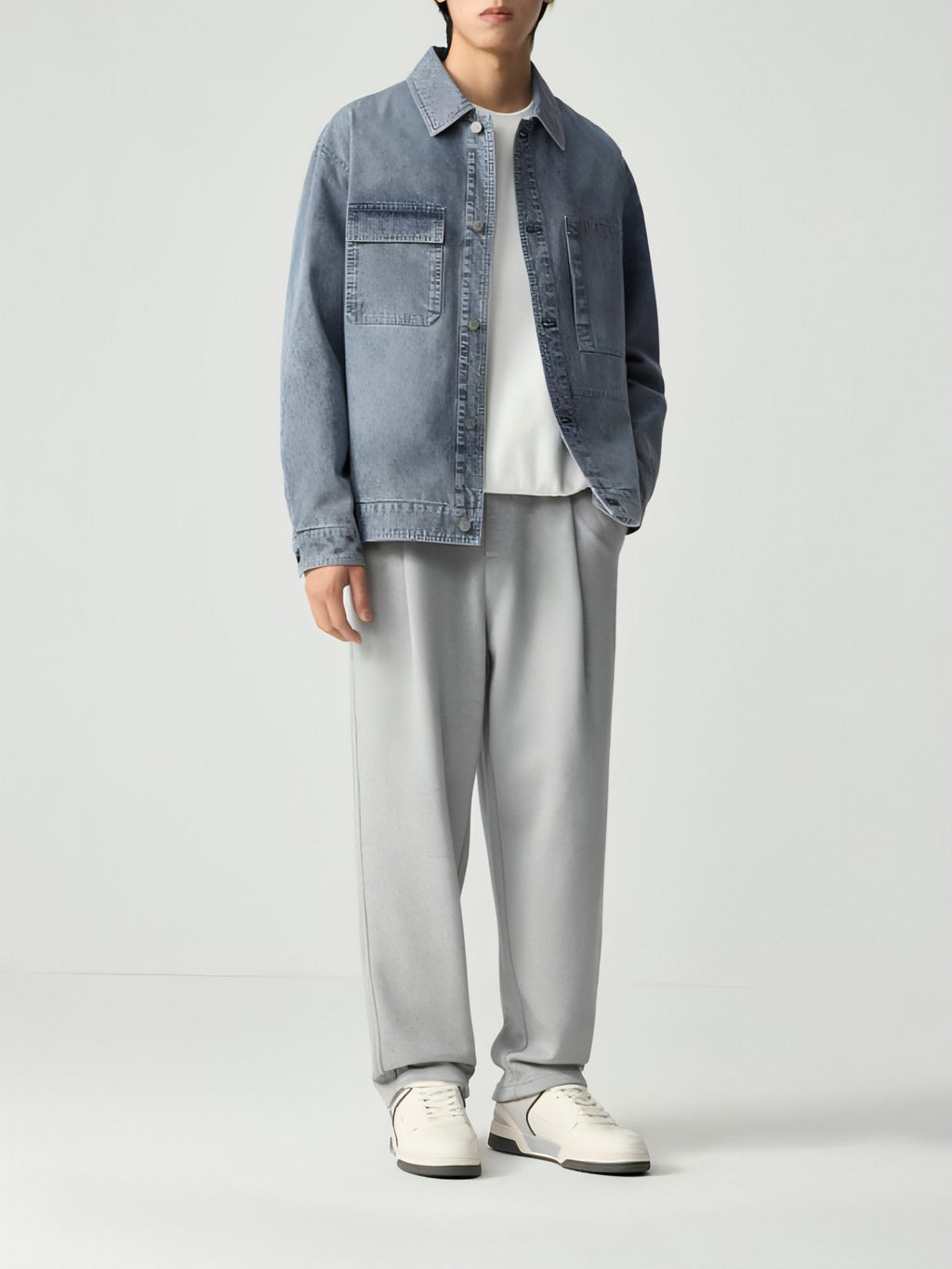 Pocket Decorative Lapel Men's Jacket