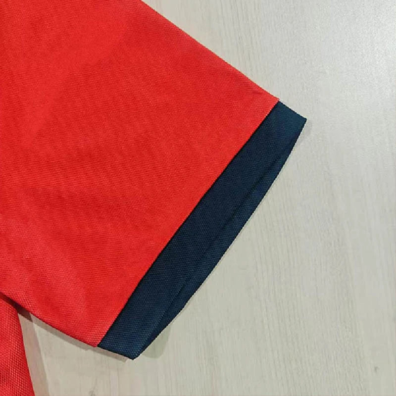 Men's Line Rugby Polo Short Sleeve Polo Shirts Collared Shirts Casual