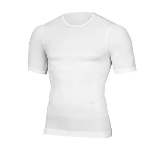 Men Body Shapers Fitness Elastic Abdomen Tight Fitting Short Sleeve