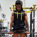 Men Tank Tops Gym Clothing Fitness Sleeveless hoodies Vests Cotton
