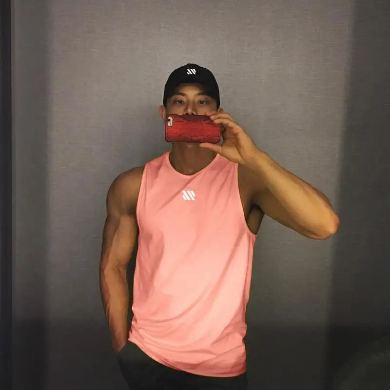 GITF Mannen Bodybuilding Tank Tops Gym Workout Fitness Mouwloos Shirt