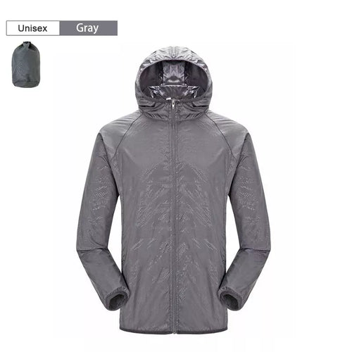 Men Women Hiking Jacket Waterproof Quick Dry Camping Hunting Clothes