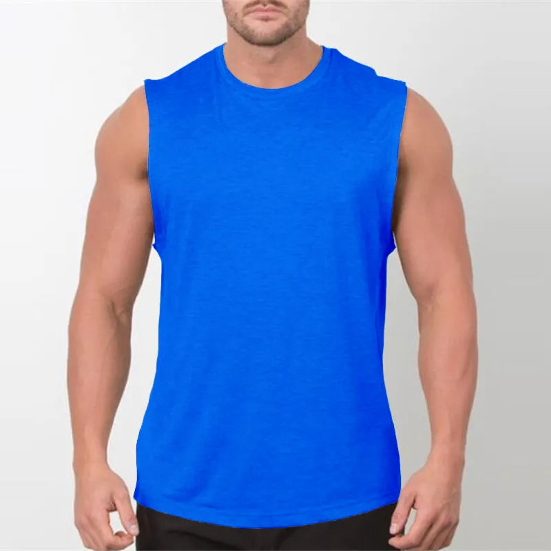 Brand New Plain Tank Top Men Bodybuilding singlet Gym Stringer