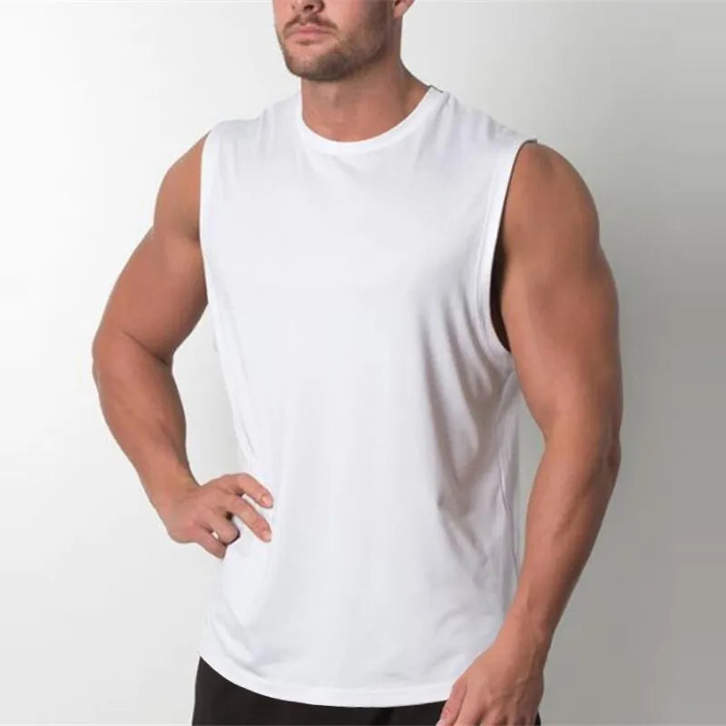 Brand New Plain Tank Top Men Bodybuilding singlet Gym Stringer
