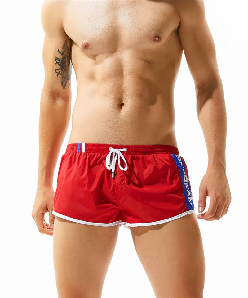 SEOBEAN Shorts Men's Beach Shorts Quick Dry Nylon Fabrics Men Board Shorts