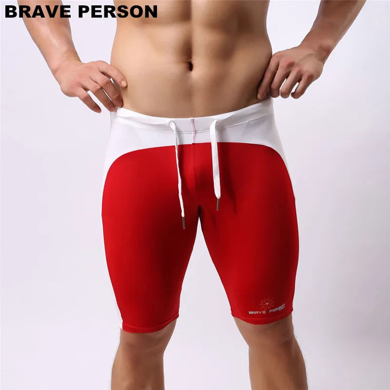 Brave Person Men's Beach Wear Multifunctional Shorts Soft Nylon Fabric Kne