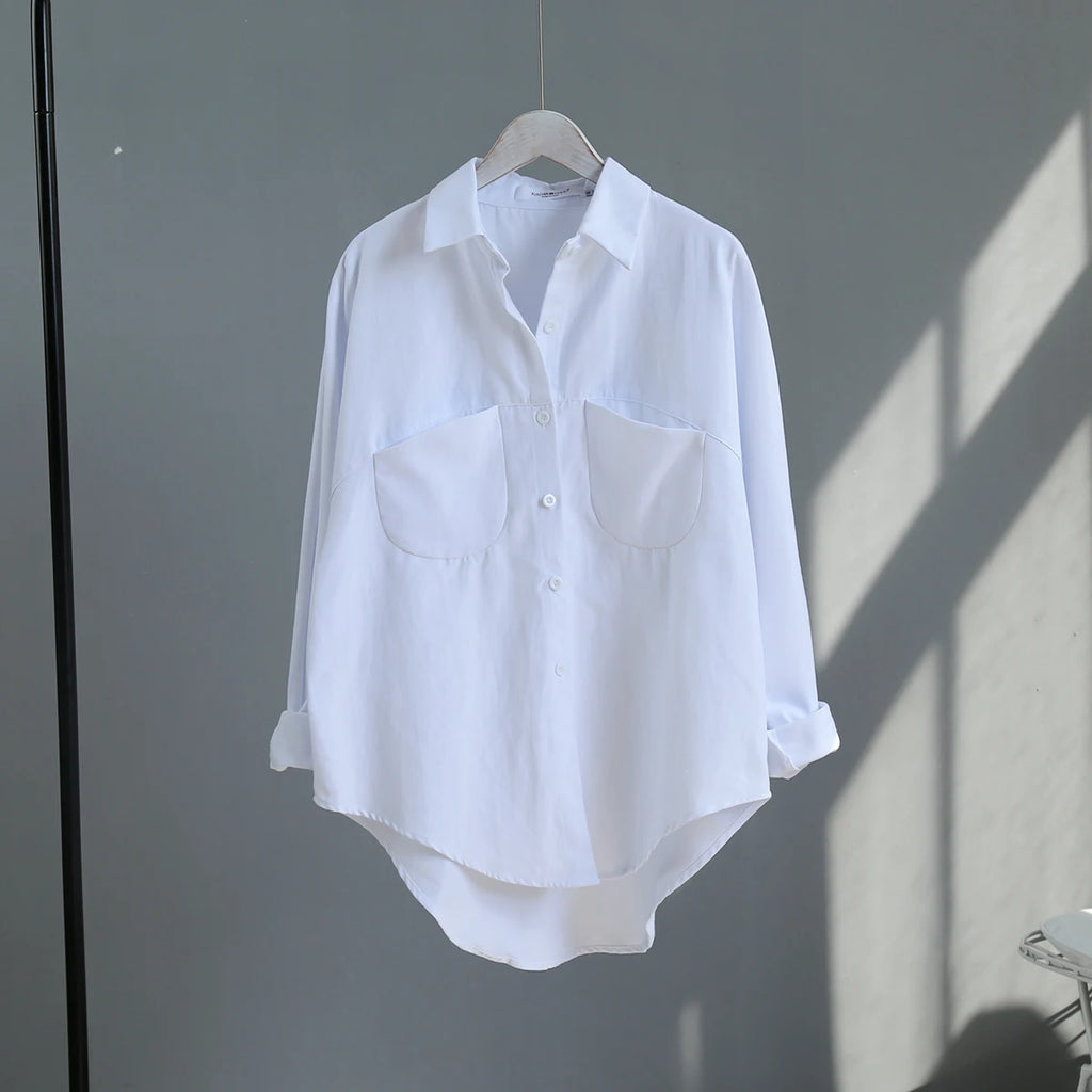 2026 Spring Women Summer Blouse Korean Long Sleeve Womens Tops And