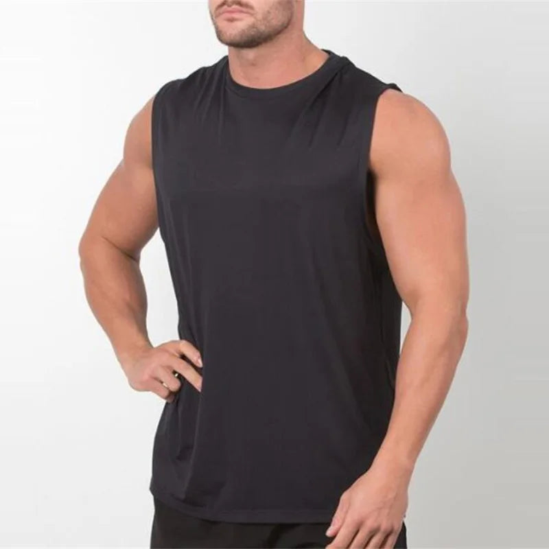 Brand New Plain Tank Top Men Bodybuilding singlet Gym Stringer