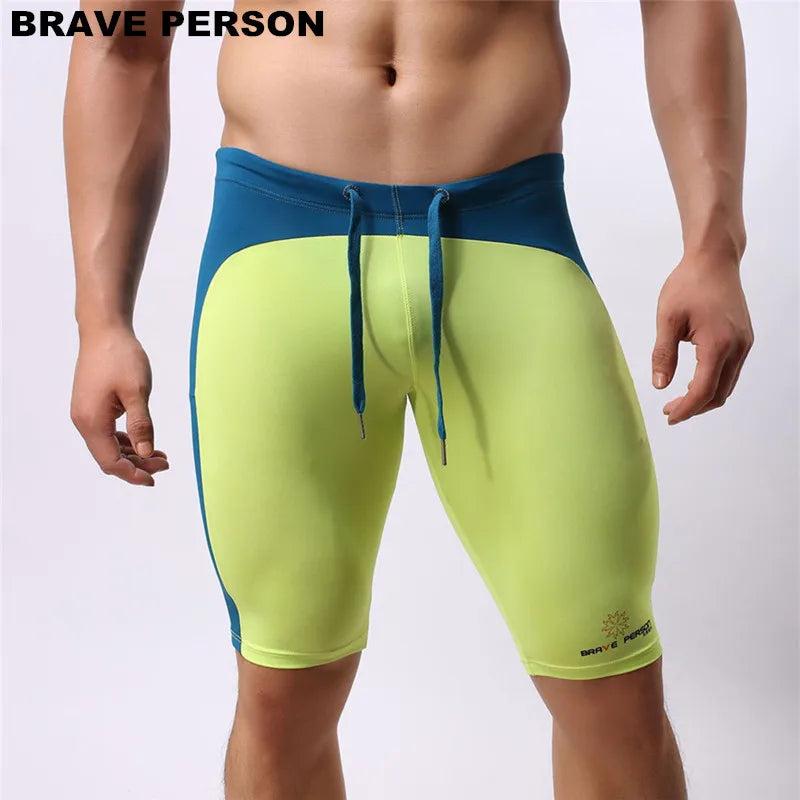 Brave Person Men's Beach Wear Multifunctional Shorts Soft Nylon Fabric Kne