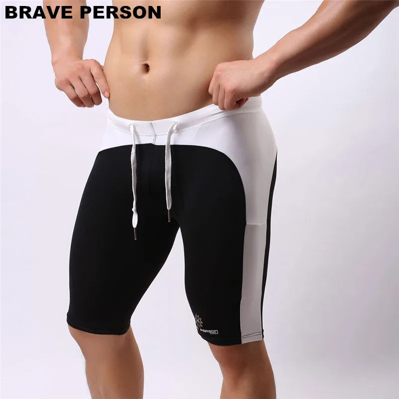 Brave Person Men's Beach Wear Multifunctional Shorts Soft Nylon Fabric Kne