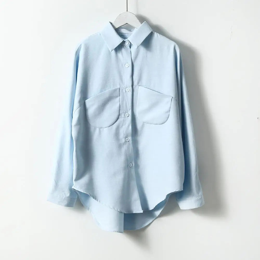 2026 Spring Women Summer Blouse Korean Long Sleeve Womens Tops And