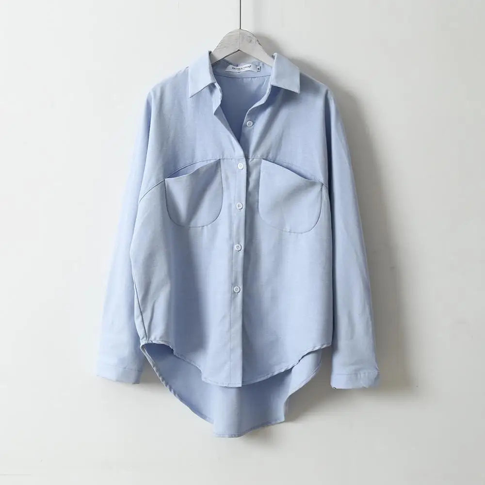 2026 Spring Women Summer Blouse Korean Long Sleeve Womens Tops And