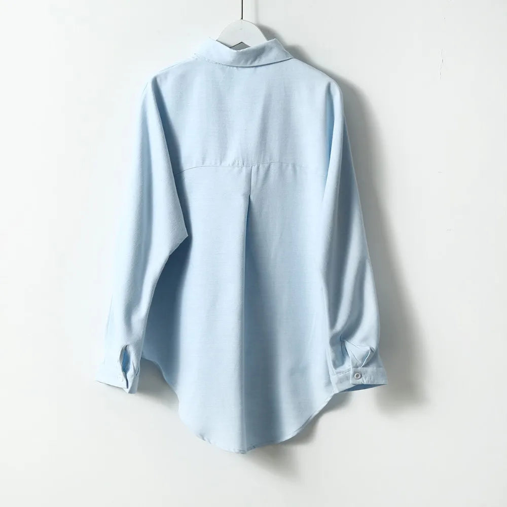 2026 Spring Women Summer Blouse Korean Long Sleeve Womens Tops And