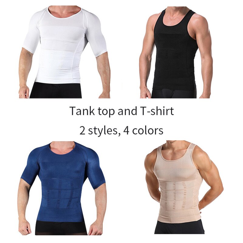 Shapewear Corset Vest Shirt | Compression Men's Tank Top | Underwear