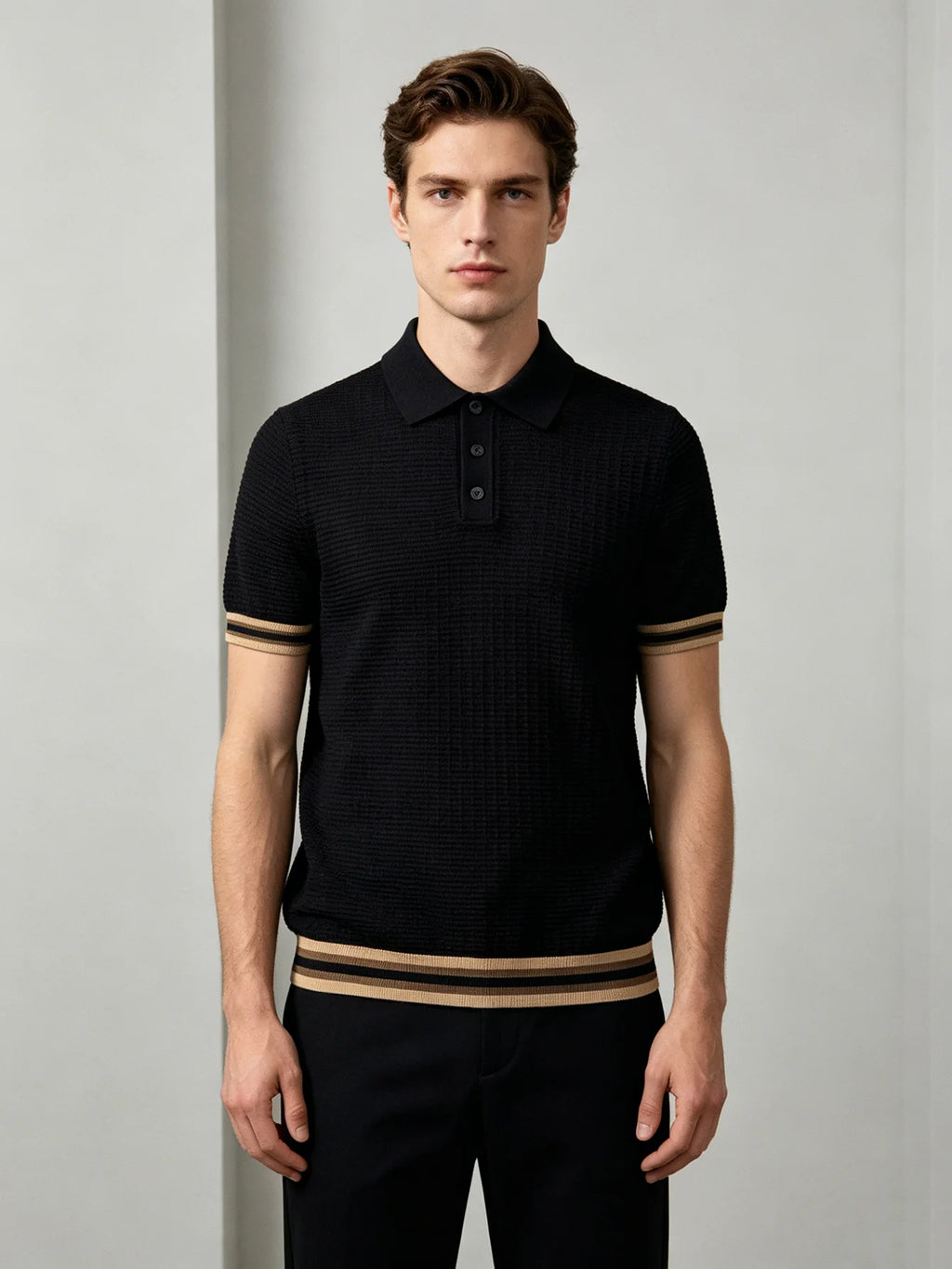 The New Summer Men's Polo Shirt T-Shirt Is Suitable for Light Business