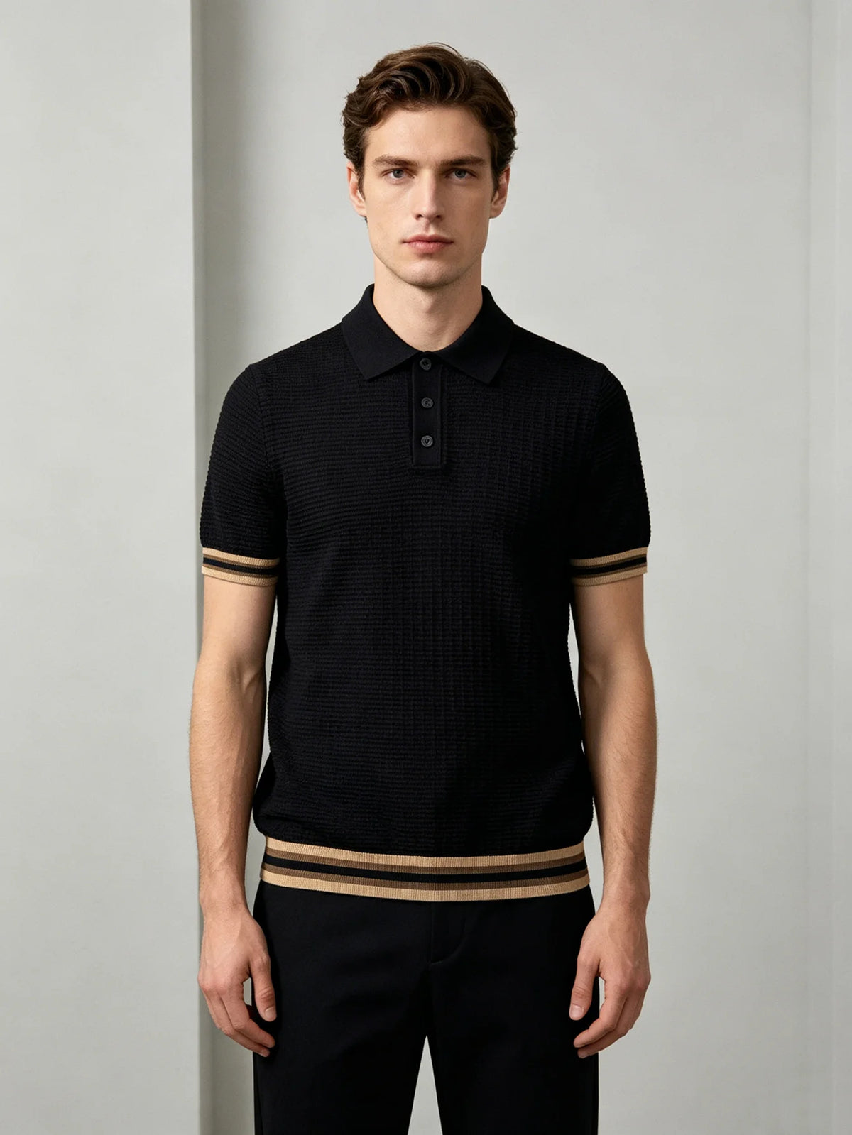 The New Summer Men's Polo Shirt T-Shirt Is Suitable for Light Business