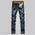 2025 Casual Jeans Men Business Straight Jeans Stretch Denim Pants