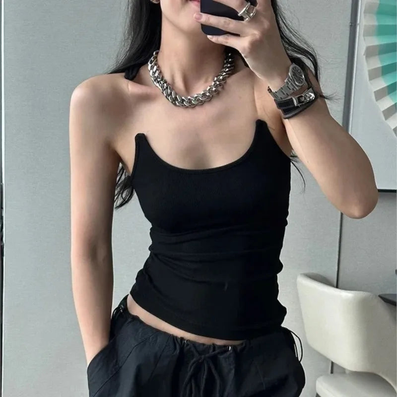 Women's Sexy Transparent Invisible Straps Tank Top Camisole Tee New
