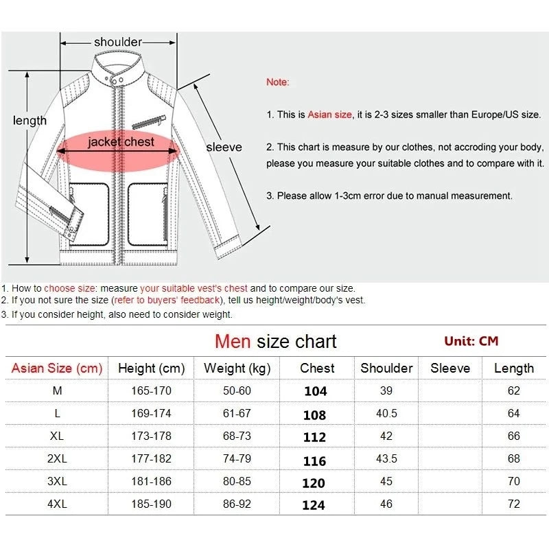 Mens Vest Jacket Warm Sleeveless Jackets Winter Waterproof Zipper Coat