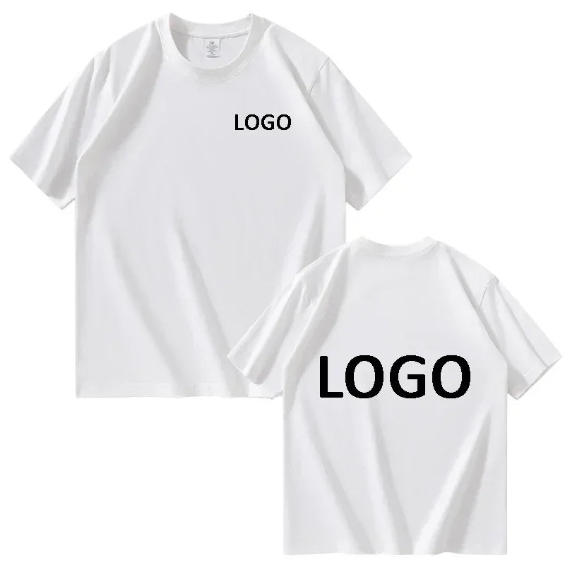 Customized 100% Cotton Printed T-shirts Men Fashion Short Sleeve