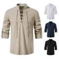King Billion Men's Shirts Casual Men Cotton Linen Long Sleeve T-shirt