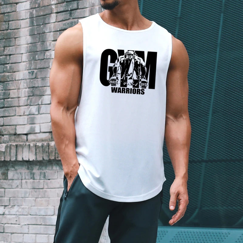 Summer Mesh Quick Dry Gym Fitness Tank Tops Men's Casual Moisture