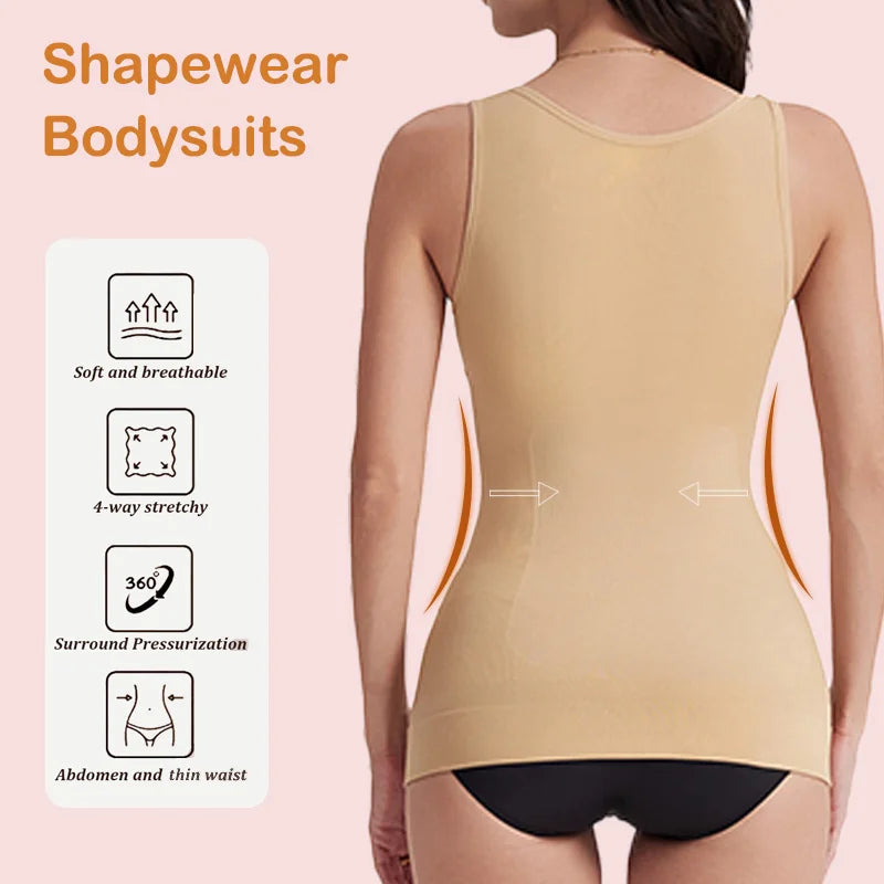 1pc Women Tummy Control Shapewear Classic 2-IN-1 With Padded Bra High