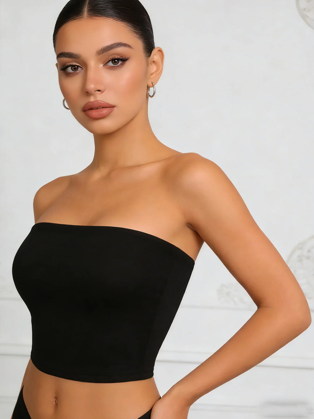 Two Women's Strapless Blouses, Sleeveless Backless Halter-Neck Summer