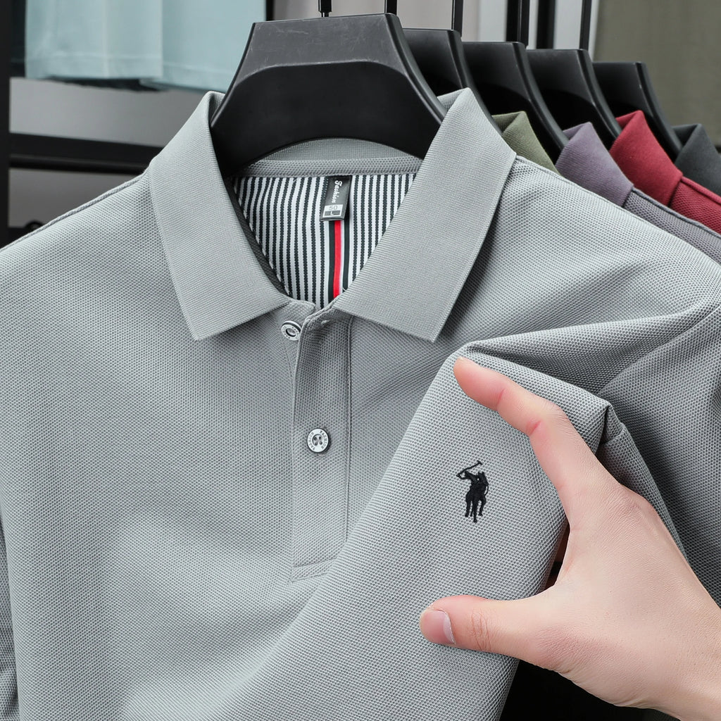 100% Cotton Men's Breathable Short-Sleeved T-Shirt, High-End Luxury