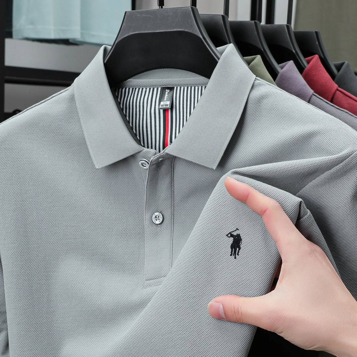 100% Cotton Men's Breathable Short-Sleeved T-Shirt, High-End Luxury