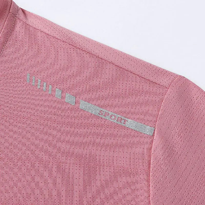 Women Reflective Running T-Shirt - High Elastic Breathable Quick-Dry
