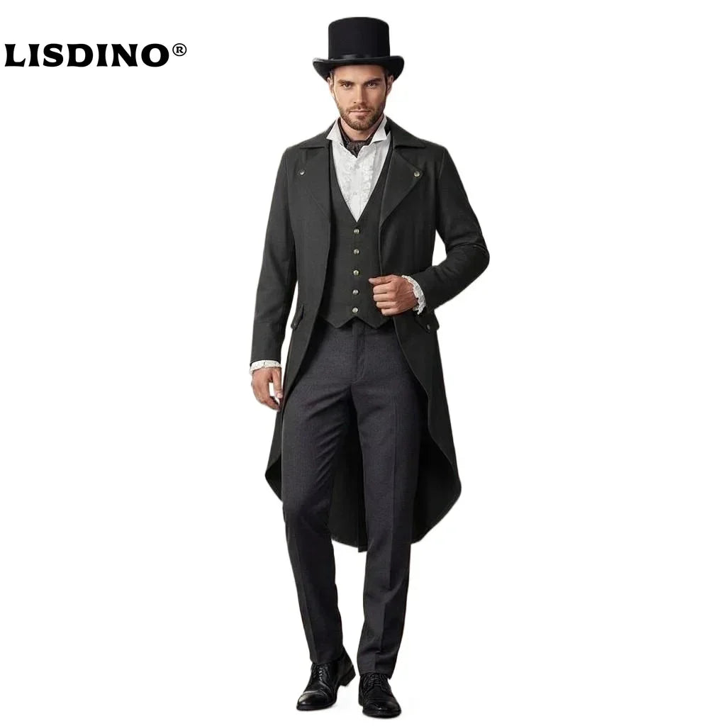 Medieval Renaissance Steampunk Coat Tuxedo Tailcoat Vampire Nobleman