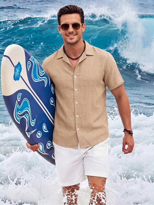 Summer New Linen-Style Beach Vacation Outdoor Leisure Quality Cuban