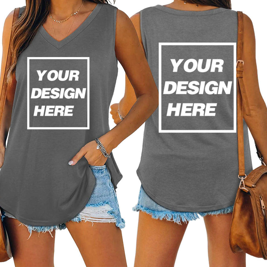 Custom Text Name Personalized Message Your Design Add Your Own Tank