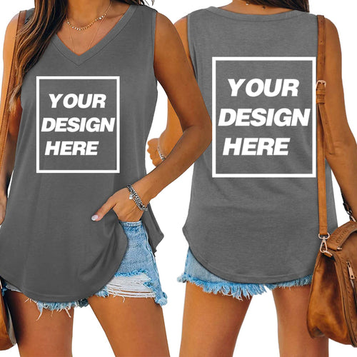 Custom Text Name Personalized Message Your Design Add Your Own Tank