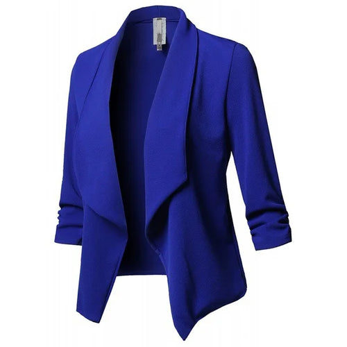 Women Solid Folds PU Leather Button Turn Down Collar Bodycon Working