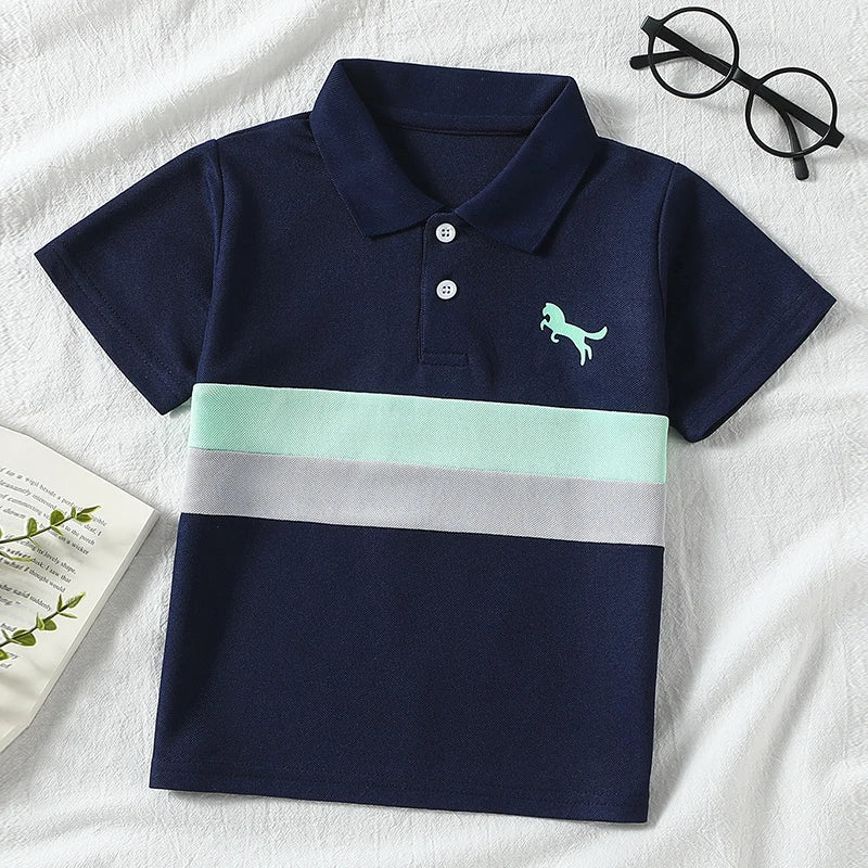 3-piece Set Of New Summer Children's Multi-color Combination POLO Top