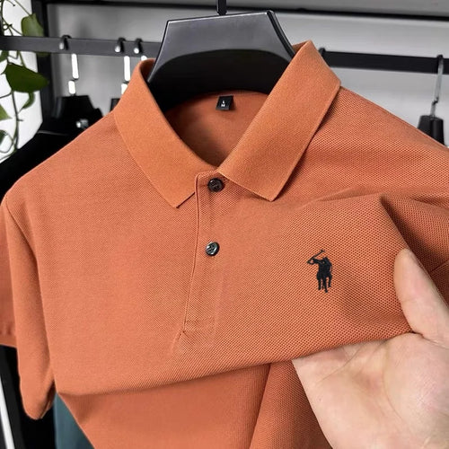 100% pure cotton T-shirt, summer new men's short sleeved business