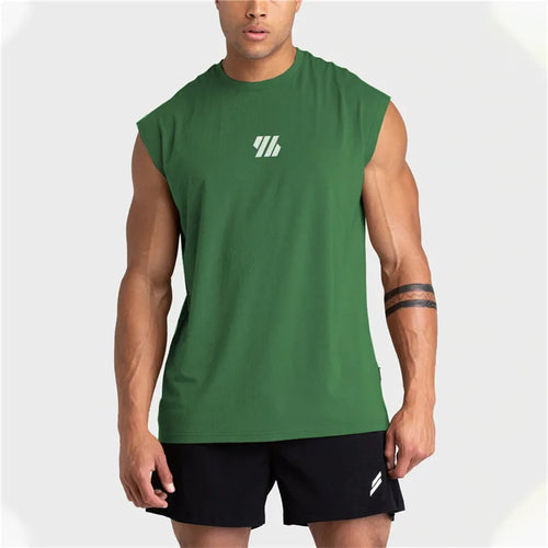 2024 Summer new Gym Vest Men Bodybuilding Sleeveless Sports Tank Top