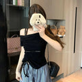 Sweet One Shoulder Drawstring Short Sleeve T Shirt Women Summer Off