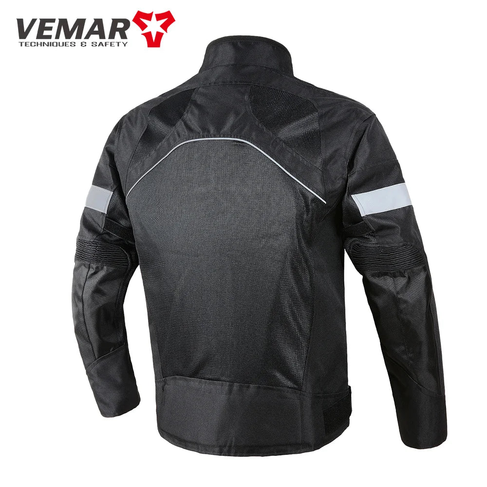 Vemar Summer Men Motorcycle Jacket Motocross Protective Gear Jacket
