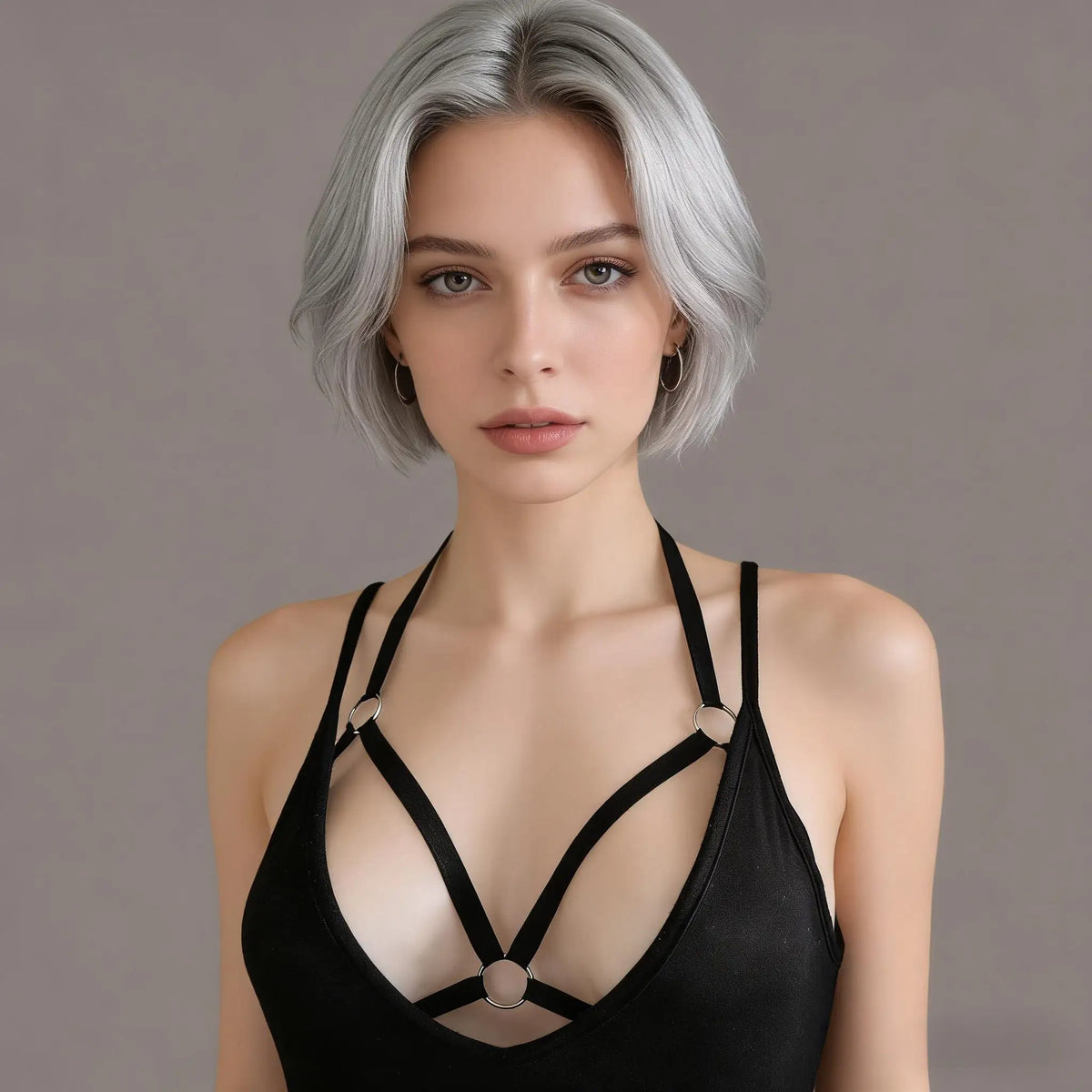 1PC Women Harness Belt Goth Crop Tops Ladies Bra Elastic Strappy
