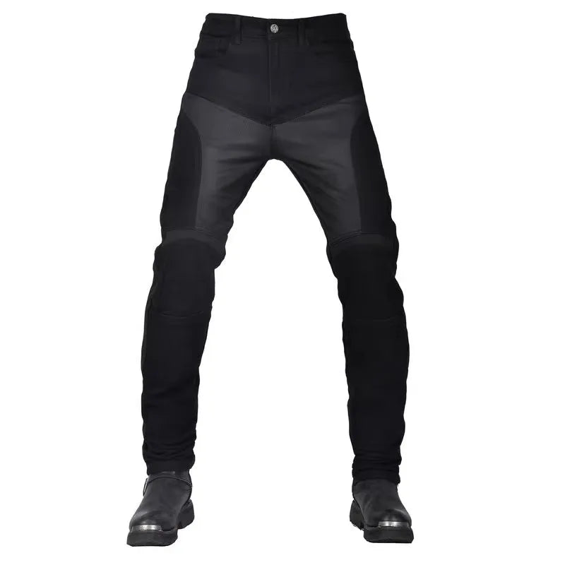 Summer Riding Motorcycle Pants Riding Jeans Breathable Stretchy Slim