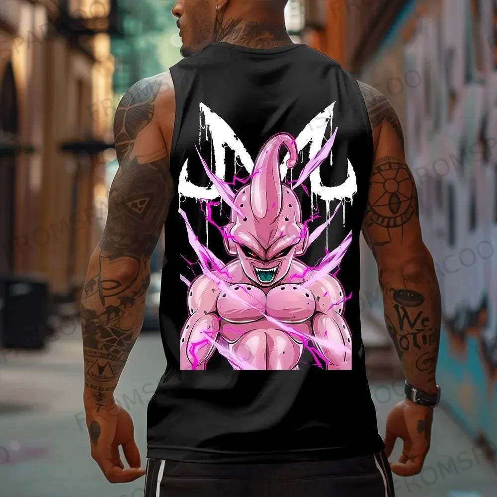 Dragon Ball Anime Goku Peripheral Printed Pure Cotton Tank Top 2025