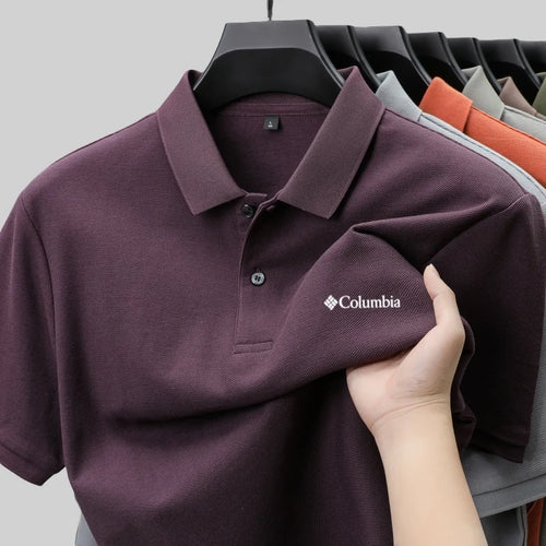 100% Pure Cotton Summer New Men's Short-Sleeved Polo Shirt,